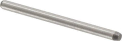 Made in USA - 1/16" Diam x 7/8" Pin Length 416 Stainless Steel Precision Dowel Pin - Passivated Finish, C 36-42 Hardness, 2 Beveled End - Exact Tool & Supply