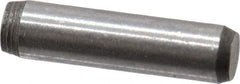 Made in USA - 3/32" Diam x 3/8" Pin Length 416 Stainless Steel Precision Dowel Pin - Passivated Finish, C 36-42 Hardness, 2 Beveled End - Exact Tool & Supply