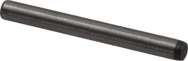 Made in USA - 3/32" Diam x 7/8" Pin Length 416 Stainless Steel Precision Dowel Pin - Passivated Finish, C 36-42 Hardness, 2 Beveled End - Exact Tool & Supply