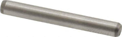 Made in USA - 1/8" Diam x 1" Pin Length 416 Stainless Steel Precision Dowel Pin - Passivated Finish, C 36-42 Hardness, 2 Beveled End - Exact Tool & Supply