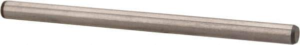 Made in USA - 1/8" Diam x 2" Pin Length 416 Stainless Steel Precision Dowel Pin - Passivated Finish, C 36-42 Hardness, 2 Beveled End - Exact Tool & Supply