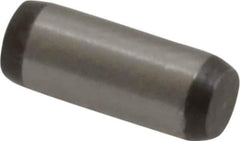 Made in USA - 1/8" Diam x 5/16" Pin Length 416 Stainless Steel Precision Dowel Pin - Passivated Finish, C 36-42 Hardness, 2 Beveled End - Exact Tool & Supply