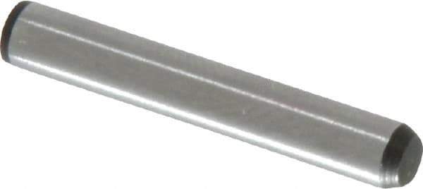 Made in USA - 5/32" Diam x 1" Pin Length 416 Stainless Steel Precision Dowel Pin - Passivated Finish, C 36-42 Hardness, 2 Beveled End - Exact Tool & Supply