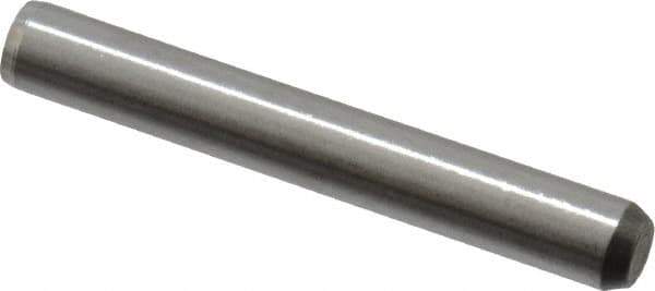 Made in USA - 5/32" Diam x 1-1/8" Pin Length 416 Stainless Steel Precision Dowel Pin - Passivated Finish, C 36-42 Hardness, 2 Beveled End - Exact Tool & Supply