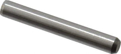 Made in USA - 5/32" Diam x 1-1/8" Pin Length 416 Stainless Steel Precision Dowel Pin - Passivated Finish, C 36-42 Hardness, 2 Beveled End - Exact Tool & Supply