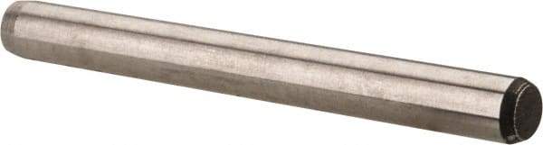 Made in USA - 5/32" Diam x 1-1/2" Pin Length 416 Stainless Steel Precision Dowel Pin - Passivated Finish, C 36-42 Hardness, 2 Beveled End - Exact Tool & Supply
