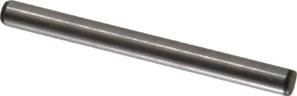 Made in USA - 5/32" Diam x 1-3/4" Pin Length 416 Stainless Steel Precision Dowel Pin - Passivated Finish, C 36-42 Hardness, 2 Beveled End - Exact Tool & Supply