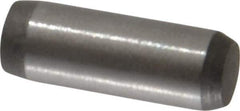 Made in USA - 5/32" Diam x 7/16" Pin Length 416 Stainless Steel Precision Dowel Pin - Passivated Finish, C 36-42 Hardness, 2 Beveled End - Exact Tool & Supply