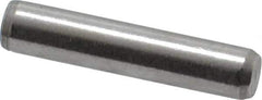 Made in USA - 5/32" Diam x 3/4" Pin Length 416 Stainless Steel Precision Dowel Pin - Passivated Finish, C 36-42 Hardness, 2 Beveled End - Exact Tool & Supply