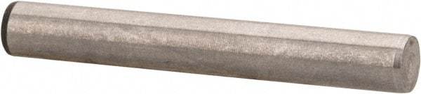 Made in USA - 3/16" Diam x 1-3/8" Pin Length 416 Stainless Steel Precision Dowel Pin - Passivated Finish, C 36-42 Hardness, 2 Beveled End - Exact Tool & Supply