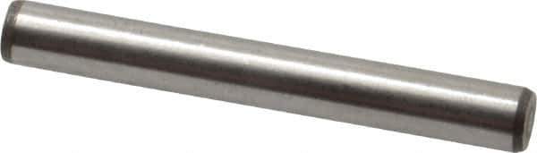 Made in USA - 3/16" Diam x 1-1/2" Pin Length 416 Stainless Steel Precision Dowel Pin - Passivated Finish, C 36-42 Hardness, 2 Beveled End - Exact Tool & Supply