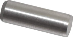 Made in USA - 3/16" Diam x 9/16" Pin Length 416 Stainless Steel Precision Dowel Pin - Passivated Finish, C 36-42 Hardness, 2 Beveled End - Exact Tool & Supply