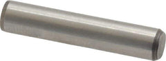 Made in USA - 1/4" Diam x 1-1/4" Pin Length 416 Stainless Steel Precision Dowel Pin - Passivated Finish, C 36-42 Hardness, 2 Beveled End - Exact Tool & Supply