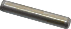 Made in USA - 1/4" Diam x 1-1/2" Pin Length 416 Stainless Steel Precision Dowel Pin - Passivated Finish, C 36-42 Hardness, 2 Beveled End - Exact Tool & Supply