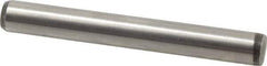 Made in USA - 1/4" Diam x 2" Pin Length 416 Stainless Steel Precision Dowel Pin - Passivated Finish, C 36-42 Hardness, 2 Beveled End - Exact Tool & Supply