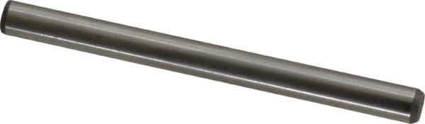 Made in USA - 1/4" Diam x 3" Pin Length 416 Stainless Steel Precision Dowel Pin - Passivated Finish, C 36-42 Hardness, 2 Beveled End - Exact Tool & Supply