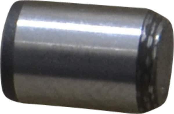 Made in USA - 1/4" Diam x 3/8" Pin Length 416 Stainless Steel Precision Dowel Pin - Passivated Finish, C 36-42 Hardness, 2 Beveled End - Exact Tool & Supply