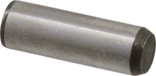 Made in USA - 1/4" Diam x 3/4" Pin Length 416 Stainless Steel Precision Dowel Pin - Passivated Finish, C 36-42 Hardness, 2 Beveled End - Exact Tool & Supply