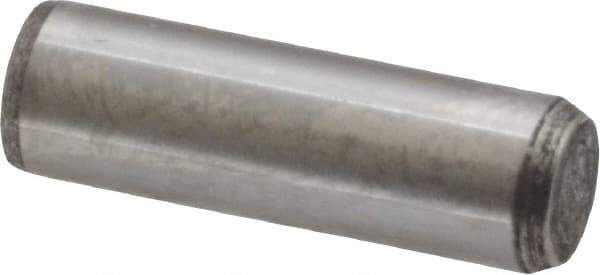 Made in USA - 5/16" Diam x 1" Pin Length 416 Stainless Steel Precision Dowel Pin - Passivated Finish, C 36-42 Hardness, 2 Beveled End - Exact Tool & Supply