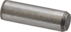 Made in USA - 5/16" Diam x 1" Pin Length 416 Stainless Steel Precision Dowel Pin - Passivated Finish, C 36-42 Hardness, 2 Beveled End - Exact Tool & Supply