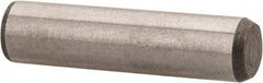 Made in USA - 5/16" Diam x 1-1/4" Pin Length 416 Stainless Steel Precision Dowel Pin - Passivated Finish, C 36-42 Hardness, 2 Beveled End - Exact Tool & Supply