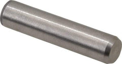 Made in USA - 5/16" Diam x 1-3/8" Pin Length 416 Stainless Steel Precision Dowel Pin - Passivated Finish, C 36-42 Hardness, 2 Beveled End - Exact Tool & Supply