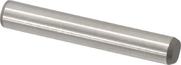 Made in USA - 5/16" Diam x 2" Pin Length 416 Stainless Steel Precision Dowel Pin - Passivated Finish, C 36-42 Hardness, 2 Beveled End - Exact Tool & Supply