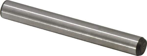 Made in USA - 5/16" Diam x 2-1/2" Pin Length 416 Stainless Steel Precision Dowel Pin - Passivated Finish, C 36-42 Hardness, 2 Beveled End - Exact Tool & Supply