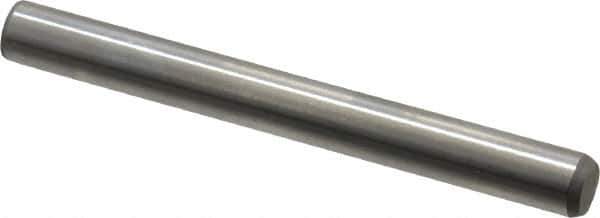 Made in USA - 5/16" Diam x 3" Pin Length 416 Stainless Steel Precision Dowel Pin - Passivated Finish, C 36-42 Hardness, 2 Beveled End - Exact Tool & Supply