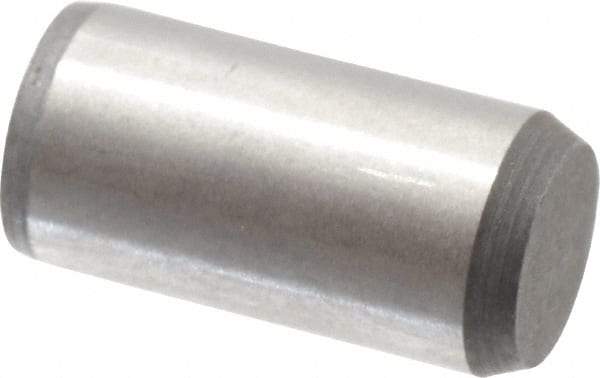 Made in USA - 5/16" Diam x 5/8" Pin Length 416 Stainless Steel Precision Dowel Pin - Passivated Finish, C 36-42 Hardness, 2 Beveled End - Exact Tool & Supply