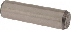 Made in USA - 3/8" Diam x 1-3/8" Pin Length 416 Stainless Steel Precision Dowel Pin - Passivated Finish, C 36-42 Hardness, 2 Beveled End - Exact Tool & Supply