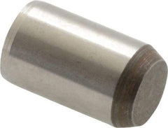 Made in USA - 3/8" Diam x 5/8" Pin Length 416 Stainless Steel Precision Dowel Pin - Passivated Finish, C 36-42 Hardness, 2 Beveled End - Exact Tool & Supply