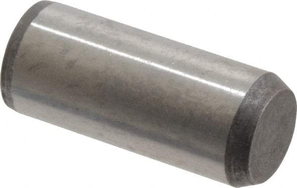 Made in USA - 3/8" Diam x 7/8" Pin Length 416 Stainless Steel Precision Dowel Pin - Passivated Finish, C 36-42 Hardness, 2 Beveled End - Exact Tool & Supply