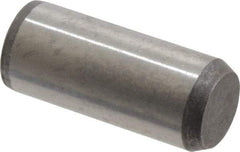 Made in USA - 3/8" Diam x 7/8" Pin Length 416 Stainless Steel Precision Dowel Pin - Passivated Finish, C 36-42 Hardness, 2 Beveled End - Exact Tool & Supply
