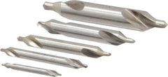 Keo - 5 Piece, #1 to 5, Plain Edge, Cobalt Combo Drill & Countersink Set - 60° Incl Angle - Exact Tool & Supply