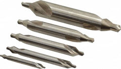Keo - 5 Piece, #1 to 5, Plain Edge, Cobalt Combo Drill & Countersink Set - Exact Tool & Supply