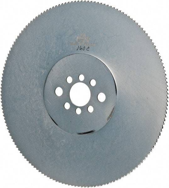 Kinkelder Saw - 250mm Blade Diam, 160 Teeth, High Speed Steel Cold Saw Blade - 32mm Arbor Hole Diam, 2mm Blade Thickness - Exact Tool & Supply