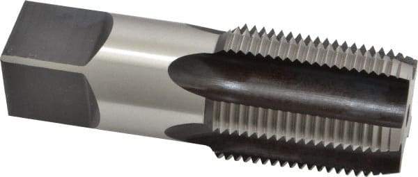 Hertel - 1 - 11-1/2 NPT Thread, 5 Flute Standard Pipe Tap - 3-3/4" OAL, Bright Finish, High Speed Steel - Exact Tool & Supply