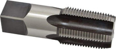 Hertel - 1 - 11-1/2 NPT Thread, 5 Flute Standard Pipe Tap - 3-3/4" OAL, Bright Finish, High Speed Steel - Exact Tool & Supply