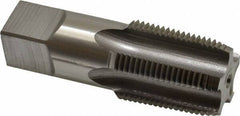 Hertel - 1 - 11-1/2 NPTF Thread, 5 Flute Standard Pipe Tap - 3-3/4" OAL, Bright Finish, High Speed Steel - Exact Tool & Supply