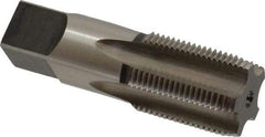 Hertel - 3/4-14" BSPRP, 5 Flutes, Plug Chamfer, Bright Finish, High Speed Steel British Standard Pipe Tap - 1-3/8" Thread Length, 3-1/4" Overall Length - Exact Tool & Supply