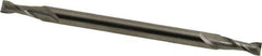 Hertel - 5/32", 7/16" LOC, 3/16" Shank Diam, 3" OAL, 2 Flute, Solid Carbide Square End Mill - Double End, Uncoated, Spiral Flute, 30° Helix, Centercutting, Right Hand Cut - Exact Tool & Supply
