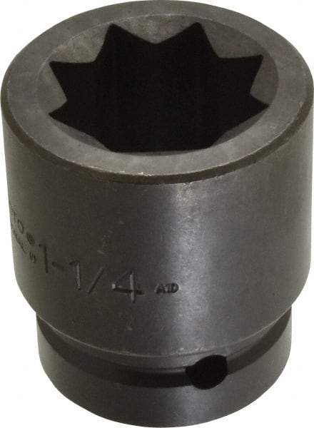 Proto - 1" Drive 1-1/4" Impact Socket - 8 Points, 2-13/16" OAL - Exact Tool & Supply