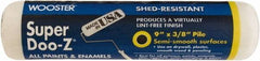 Wooster Brush - 3/8" Nap, 9" Wide Paint Roller Cover - Medium-Rough Texture, Woven - Exact Tool & Supply