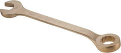 Ampco - 2-1/8" 12 Point Offset Combination Wrench - 15° Offset Angle, 22-3/4" OAL, Aluminum Bronze, Plain Finish - Exact Tool & Supply