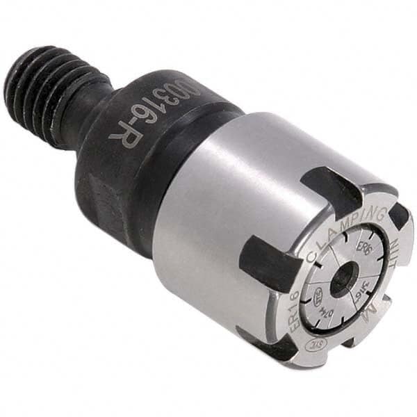 Techniks - 1mm x 10.5mm Threaded Shank ER ER16 Collet Chuck - Exact Tool & Supply