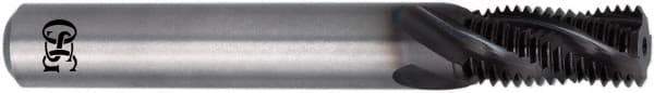 OSG - 7/8-9 UNC, 0.745" Cutting Diam, 4 Flute, Solid Carbide Helical Flute Thread Mill - External Thread, 2" LOC, 5" OAL, 3/4" Shank Diam - Exact Tool & Supply