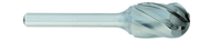 SF-1MA -- 6mm x 16mm LOC x 6mm Shank x 50mm OAL Round Nose Tree Carbide Aluminum Cut Burr - Exact Tool & Supply