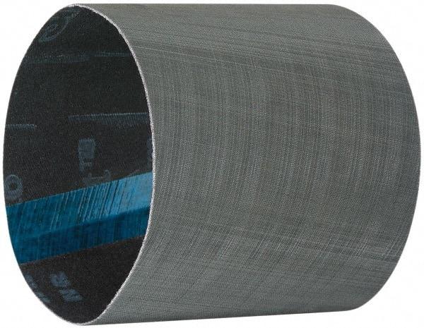 Metabo - 400 Grit Zirconia Alumina Coated Spiral Band - 4" Diam x 4" Wide, Very Fine Grade - Exact Tool & Supply