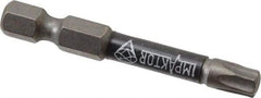 Wera - T30 Torx Bit - 1/4" Hex Drive, 2" OAL - Exact Tool & Supply